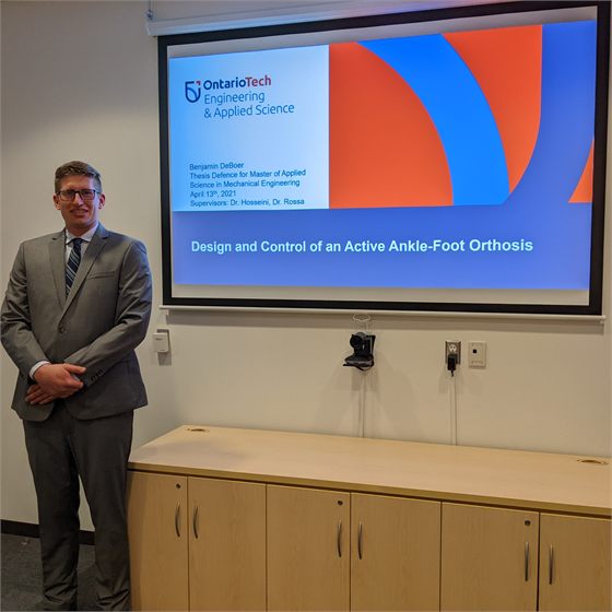Ben Deboer MASc Defense, Ontario Tech University, April 2022